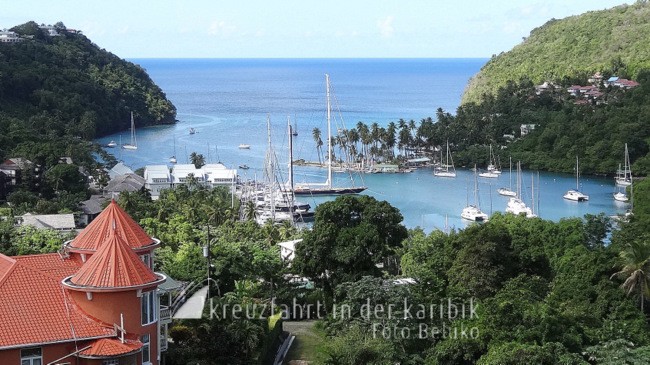 Karibik Insel St Lucia Marigot Bay