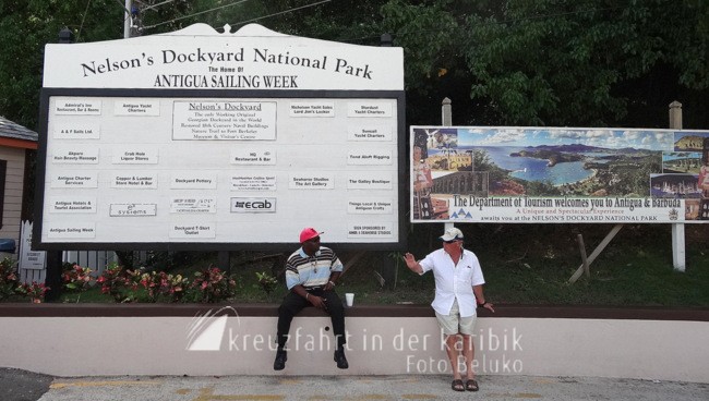 eingang zumm nelsons dockyard national park